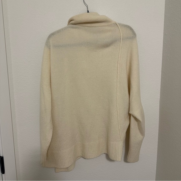 All Saints Lock Roll Neck Relaxed Fit Sweater Chalk White Size Medium Women’s - Picture 9 of 13